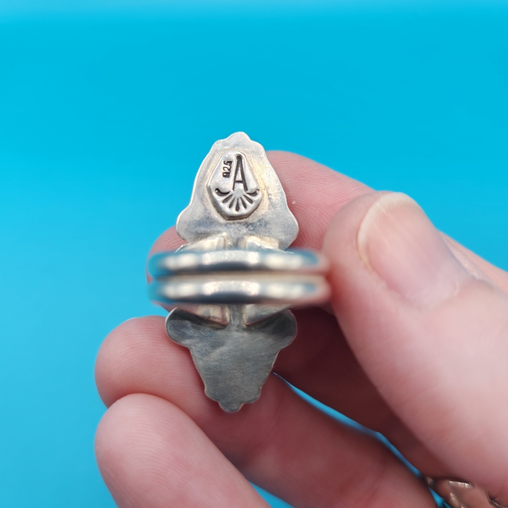 Dry Creek Turquoise and Sterling Silver Ring - Picture 6 of 7